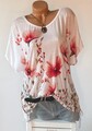 ITALY  Gr.44,46,48 Longshirt,Tunika,Bluse,Shirt ,motive Muster,Oversize NEU