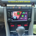 DAB+ BT Carplay 32GB Android 14 Autoradio GPS WIFI Navi Für Audi A4 S4 RS4 B6 B7