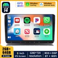 64G Android 14 Autoradio CarPlay FM GPS Navi Für VW Golf 5 6 Passat Touran Caddy