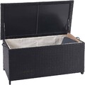 HW Auflagenbox HWC-D88 Kissenbox Gartentruhe Auflagentruhe Poly-Rattan 170l