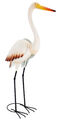 Storch aus Metall - Vogel Reiher Metallvogel - Dekofigur & Vogelscheuche 87 cm