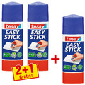 tesa 57047-00000-00 ecoLogo Easy Stick Klebestift Promo-Pack 3 x 25 g