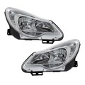 Halogen Scheinwerfer Set links & rechts H7/ H1 chrom für Opel Corsa D