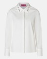 LIEBLINGSSTÜCK modische Bluse mit geschmücktem Kragen in Weiß  NEU