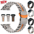 Edelstahl Metall Armband für Apple Watch Ultra 2 49mm Series 10 9 8 7 SE 6 5 4 3