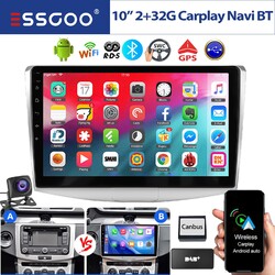 DAB+ 2+32G Android 13 Autoradio Carplay WiFi GPS Navi KAM für VW Passat B7 CC