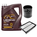 FEBI BILSTEIN Inspektionspaket 5L MANNOL Legend Ultra 0W-20 für Mazda 5 CW 1.8