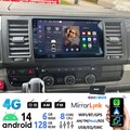 DAB+ 9" Carplay Android 14 128G für VW T6 Transporter Multivan Autoradio GPS SWC