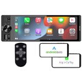 Creasono 1-DIN-Autoradio mit wireless Apple Carplay & Android Auto, 6,6"/16,8cm