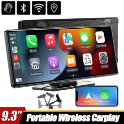 Wireless Apple CarPlay Android Auto 9.26"Tragbar Touchscreen Autoradio Bluetooth
