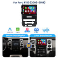 6G+128G Android 14 Autoradio Carplay GPS Navi DAB+ DSP Für Ford F150 (2009-2014)
