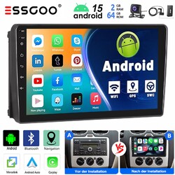 DAB+ Android 15 Autoradio 2+64G Für Ford Focus Transit MK7 S-Max Carplay GPS Kam