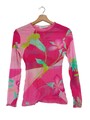 LEONARD Transparenz-Bluse Damen Gr. DE 40 pink-türkis-blassgelb Casual-Look