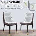 2er Set Esszimmerstuhl Kunstleder  aus Modern Gepolsterter Sitz  Küche Neu