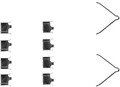 TEXTAR 82051500 Zubehörsatz Scheibenbremsbelag Hinten für MAZDA 6 Kombi (GH)
