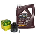 MANN Ölfilter mit 5W30 ÖL für VW POLO 9N GOLF 4 5 LUPO SKODA FABIA 6Y OCTAVIA