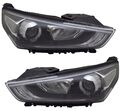 Scheinwerfer Set für Hyundai Ioniq 2016- H7 HB3 Silber Halogen LWR Stellmotor