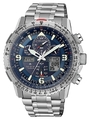Citizen JY8100-80L Herrenuhr Titan Eco Drive SKYHAWK silber