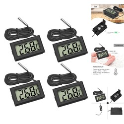 Digital LCD Thermometer Temperatur Monitor mit Externem Sensor für Kühlschran...
