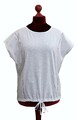OPUS weißes Baumwollshirt Häkeleinsatz Modell Sakoba Gr. 42