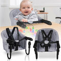 Tischsitz Faltbarer Babysitz Babystuhl Hochstuhl für Baby Kinder Sitzerhöhung