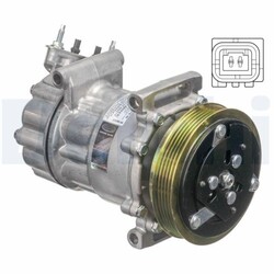 1x Kompressor, Klimaanlage DELPHI CS20538 passend für MINI
