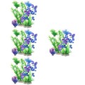  4 Pieces Luft Aquarium Aquarienlandschaft Dekoration Künstliche Wasserpflanzen