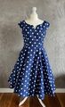 2 tlg. Hell Bunny Kleid Gr. M / 38  50s Retro POLKA DOTS Kleid mit Peticoat