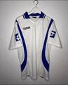 Lotto Vintage Poloshirt Sport 90s Retro Blau Weiß Gr. L