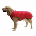 Fashion Dog Hunde-Regenmantel mit Fleecefutter Rot - Hundemantel Regen Fleece
