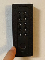 Designer Gehäuse für Nuki Keypad 2.0 Wandhalter Modell BR secure - Schwarz