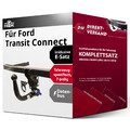 Für Transit Connect Typ V408 (Hook) Anhängerkupplung abnehmbar + E-Satz 7pol AHK