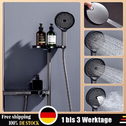 Mischbatterie Duschsystem LCD Duscharmatur Duschset Regendusche Kopf Handbrause