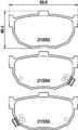 HELLA PAGID Bremsbelagsatz, Scheibenbremse 8DB 355 006-411 für NISSAN HYUNDAI