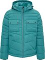 s.Oliver Herren Gesteppte Jacke mit Abnehmbarer Kapuze - Petrol