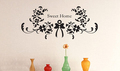 Wandaufkleber Wandtattoo Wandsticker Dekoration Blumen Sweet Home Schleife KT243