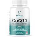 CoQ10 200 mg - Coenzym reines Ubichinon CQ10 des Coenzyms Q10 - 120 vegane Kappen