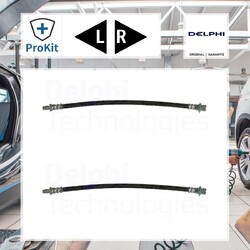 2x ORIGINAL® Delphi Bremsschlauch Hinten für Toyota HILUX VII Pick-up HILUX