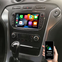 DAB+ Autoradio Android 13 Carplay GPS Navi RDS Für Ford Focus MK2 Mondeo C S Max
