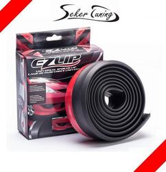 BLACK EZ-LIP Universal Spoiler Spoilerlippe Lippe Frontspoiler Gummilippe