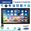 2 DIN Android 15 4+64G ChatGPT Carplay Autoradio GPS NAVI WiFi Bluetooth RDS Kam