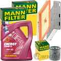 MANN INSPEKTIONSPAKET+5L MANNOL NRG 5W-30 ÖL passend für VW CADDY 4 TSI 84/102PS