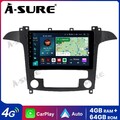 Für Ford S-Max 2007-2015 Auto Carplay Autoradio Android 14 GPS 4+64G 8 Core WIFI