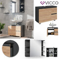 Badmöbelset J-shape modern Badezimmer Schrank Badschrank Vicco