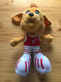 großes Kuscheltier Stofftier Maskottchen Hund Fußball Basketball XXL 40cm