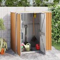 Geräteschuppen Gerätehaus Gartenhaus Gartenschuppen Verzinkter Stahl vidaXL