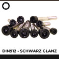 Zylinderkopfschrauben ISK | V2A |  DIN912 | Schwarz Glanz | M4 M5 M6 M8 M10