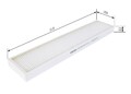 BOSCH Filter, Innenraumluft 1 987 432 018 für FORD