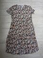 Langes Kleid Blumenprint Damen Gr. 36 S Kurzarm von Moves / Minimum 