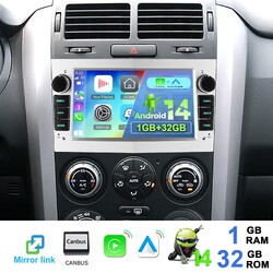 32G Android14 Autoradio GPS Navi WIFI BT Für Opel Astra H G Corsa C D Zafira A B